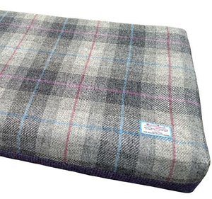 harris tweed dog bed